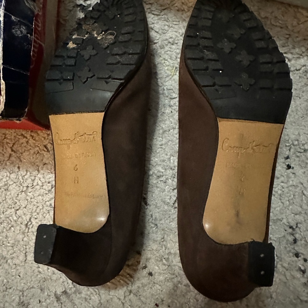 Coup d’etat Elegant Brown Duede Women's Heels Size 6 M - Picture 3 of 4
